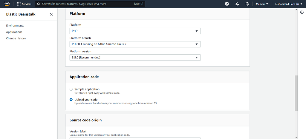 PHP version